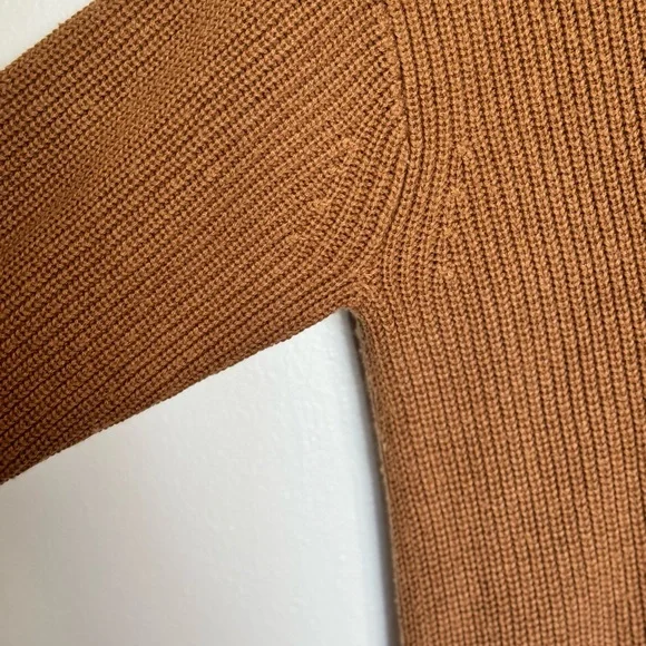 J.Crew Cashmere Blend Mock Neck Sweater | Brown | Small - Picture 3 of 7